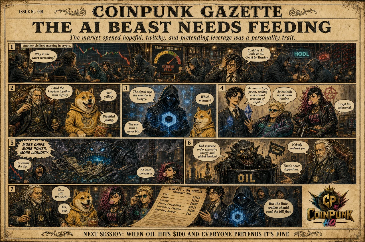 Coinpunk Gazette No. 001: The AI Beast Needs Feeding