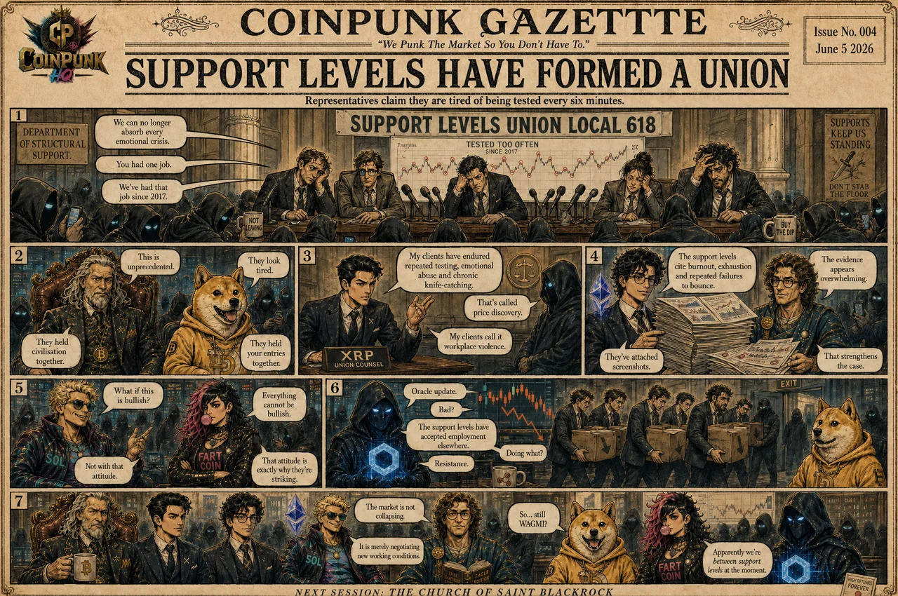 Coinpunk Gazette No. 004: Support Levels Have Formed A Union